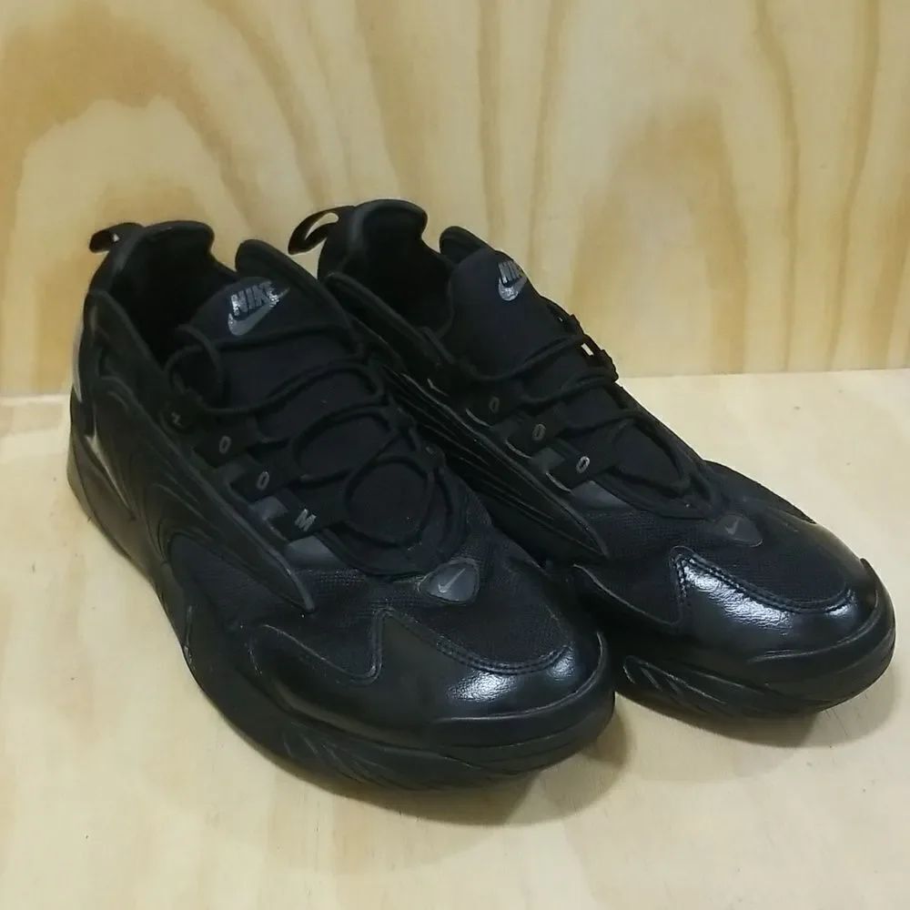 Nike Zoom 2k Men Shoe Size 8 Triple Black Low Top Mens size 12